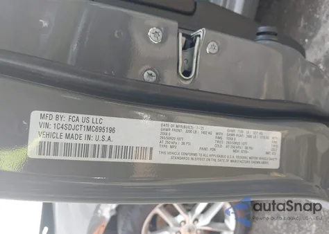 2021 Dodge Durango R/T Awd from USA, damaged, VIN 1C4SDJCT1MC695196